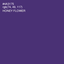 #4A3175 - Honey Flower Color Image